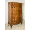 ANTICO SETTIMANALE LUIGI FILIPPO PRIMISSIMI 900 LEGNO RADICA INTARSIATO CREDENZA