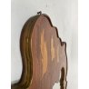 SPECCHIERA PARETE VINTAGE CORNICE LEGNO INTARSIATO BORDO MOSSO MIRROR MIDCENTURY