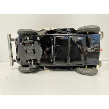 GIOCATTOLO LATTA BATTERIE Army Police Patrol JEEP Made in Japan DAIYA TIN TOY
