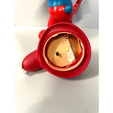 PUPAZZO GOMMA Puffo CHITARRA Collezione VERI PUFFI della Furga 1982 NON FUNZIONA