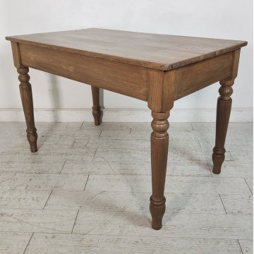 ANTICO TAVOLO RUSTICO legno ROVERE epoca 1800 CUCINA scrivania SALA PRANZO table