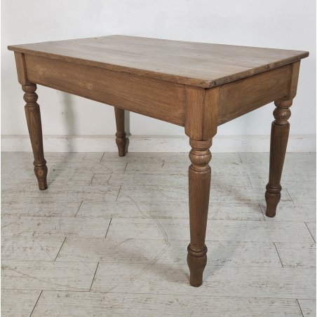 ANTICO TAVOLO RUSTICO legno ROVERE epoca 1800 CUCINA scrivania SALA PRANZO table