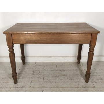 ANTICO TAVOLO RUSTICO legno ROVERE epoca 1800 CUCINA scrivania SALA PRANZO table