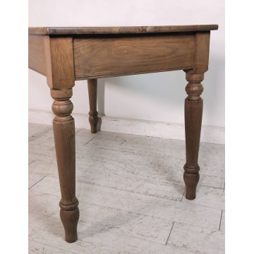 ANTICO TAVOLO RUSTICO legno ROVERE epoca 1800 CUCINA scrivania SALA PRANZO table