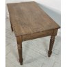 ANTICO TAVOLO RUSTICO legno ROVERE epoca 1800 CUCINA scrivania SALA PRANZO table