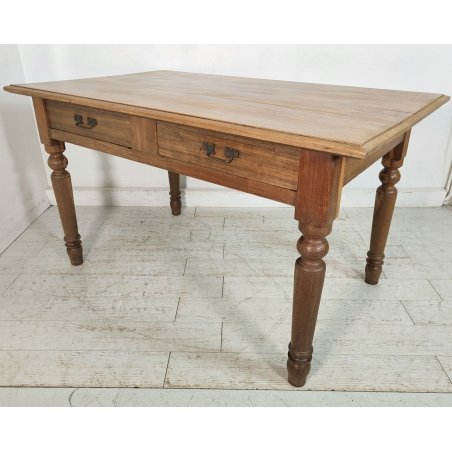 ANTICO TAVOLO legno ROVERE CILIEGIO epoca 800 CUCINA scrivania SALA PRANZO table