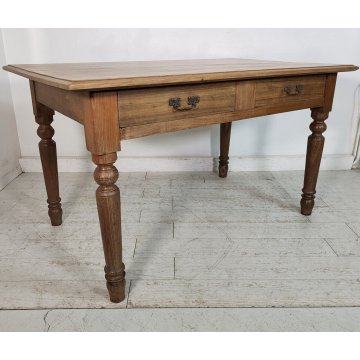 ANTICO TAVOLO legno ROVERE CILIEGIO epoca 800 CUCINA scrivania SALA PRANZO table