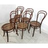 J. & J. Kohn SET 6 SEDIA ANTICA paglia di Vienna LEGNO FAGGIO tipo Thonet CHAIR