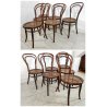 J. & J. Kohn SET 6 SEDIA ANTICA paglia di Vienna LEGNO FAGGIO tipo Thonet CHAIR