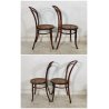 J. & J. Kohn SET 6 SEDIA ANTICA paglia di Vienna LEGNO FAGGIO tipo Thonet CHAIR