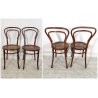 J. & J. Kohn SET 6 SEDIA ANTICA paglia di Vienna LEGNO FAGGIO tipo Thonet CHAIR