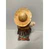 SCULTURA CERAMICA BAMBINO FISARMONICA CAPPELLO FIRMATA MUSICISTA ANNI 30 ITALY