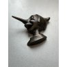 SCULTURA BRONZO PINOCCHIO FERMACARTE PELTRO ITALY ANNI '30 RARO PAPERWEIGHT OLD