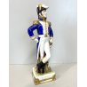 STATUINA PORCELLANA CAPODIMONTE Exelmans 1775-1852 SOLDATO Napoleonico UNIFORME