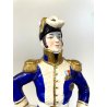 STATUINA PORCELLANA CAPODIMONTE Exelmans 1775-1852 SOLDATO Napoleonico UNIFORME