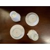 COPPIA PICCOLA ZUPPIERA PIATTO CERAMICA ø 15cm Richard Ginori MASCHERONI VINTAGE