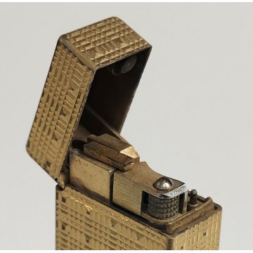 Dunhill 24163 ACCENDINO TASCA DORATO Swiss made VINTAGE GOLDEN LIGHTER Briquet