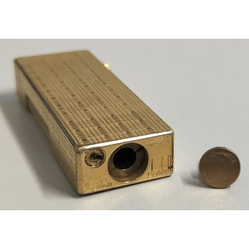 Dunhill 24163 ACCENDINO TASCA DORATO Swiss made VINTAGE GOLDEN LIGHTER Briquet