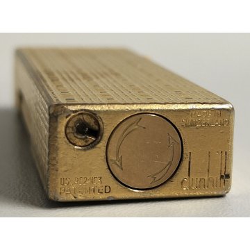 Dunhill 24163 ACCENDINO TASCA DORATO Swiss made VINTAGE GOLDEN LIGHTER Briquet