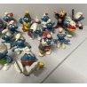LOTTO GIOCO 21 PUFFI BLU PEYO VINTAGE ANNI 70/80 SCHLEICH GARGAMELLA PLASTICA