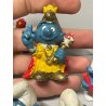 LOTTO GIOCO 21 PUFFI BLU PEYO VINTAGE ANNI 70/80 SCHLEICH GARGAMELLA PLASTICA