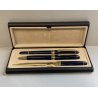 SET SCRIVANIA PENNA STILOGRAFICA SFERA TAGLIA CARTE FOUNTAIN PEN BALLPOINT BLU