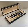 SET SCRIVANIA PENNA STILOGRAFICA SFERA TAGLIA CARTE FOUNTAIN PEN BALLPOINT BLU
