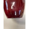 VASO CERAMICA SMALTATA SANGUE DI BUE DESIGN PRIMI '900 VINTAGE PORTAFIORI ROSSO