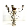 CANDELABRO 7 BRACCI DESIGN Borek Sipek Driade KOSMO ACCIAIO ARGENTATO CANDELIERE