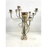 CANDELABRO 7 BRACCI DESIGN Borek Sipek Driade KOSMO ACCIAIO ARGENTATO CANDELIERE