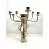 CANDELABRO 7 BRACCI DESIGN Borek Sipek Driade KOSMO ACCIAIO ARGENTATO CANDELIERE