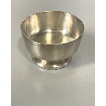 COPPETTA ALPACCA ARGENTATA DESIGN F.lli Calderoni Carpano ø 7,5x4,7 cm/h VINTAGE