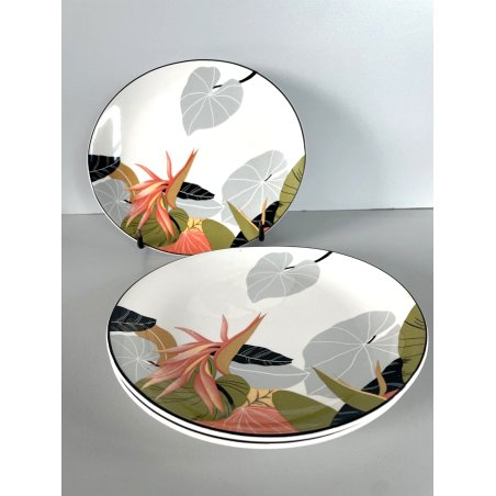 PIATTO DESSERT VINTAGE 3pz VITRO PORCELAIN Arnolfo di Cambio TABLE TOP Maui 7001