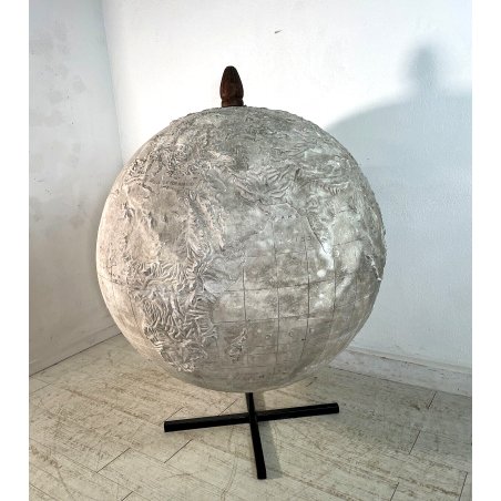 ANTICO UNICO ENORME MAPPAMONDO GLOBO TERRESTRE GIGANTE PIANETA TERRA ATLANTE 900