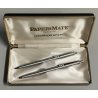 Paper Mate PARURE Penna sfera Matita CHROME EXECUTIVE anni 80 SET BALLPOINT PEN
