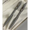 Paper Mate PARURE Penna sfera Matita CHROME EXECUTIVE anni 80 SET BALLPOINT PEN
