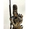 COPPIA ANTICO BRONZO SCULTURA Théodore GECHTER French Soldiers (1805-1815)