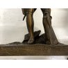COPPIA ANTICO BRONZO SCULTURA Théodore GECHTER French Soldiers (1805-1815)