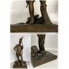 COPPIA ANTICO BRONZO SCULTURA Théodore GECHTER French Soldiers (1805-1815)