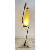 LAMPADA DA TERRA DESIGN ANNI 60 GINO VISTOSI VETRO MURANO OTTONE MADE IN ITALY