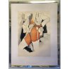 STAMPA MULTIPLO ACQUAFORTE ACQUATINTA Renato Guttuso N° 25/99 FIGURA NUDO DONNA