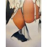 STAMPA MULTIPLO ACQUAFORTE ACQUATINTA Renato Guttuso N° 25/99 FIGURA NUDO DONNA