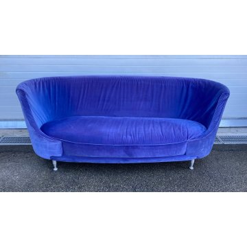 DIVANO DESIGN Iosa Ghini MOROSO MODELLO NEWTONE STOFFA VIOLA SOFA VINTAGE 1989