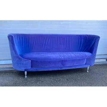 DIVANO DESIGN Iosa Ghini MOROSO MODELLO NEWTONE STOFFA VIOLA SOFA VINTAGE 1989