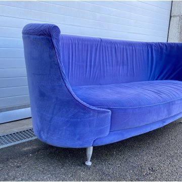 DIVANO DESIGN Iosa Ghini MOROSO MODELLO NEWTONE STOFFA VIOLA SOFA VINTAGE 1989