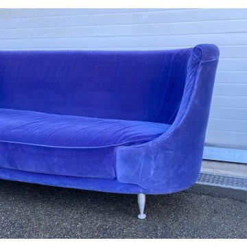 DIVANO DESIGN Iosa Ghini MOROSO MODELLO NEWTONE STOFFA VIOLA SOFA VINTAGE 1989