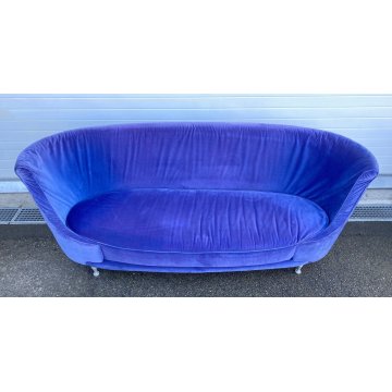 DIVANO DESIGN Iosa Ghini MOROSO MODELLO NEWTONE STOFFA VIOLA SOFA VINTAGE 1989