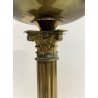 ANTICO LUME LANTERNA a OLIO VITTORIANO DOPPIO STOPPINO COLONNA CORINZIA OTTONE