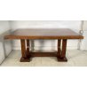 ANTICO TAVOLO PRANZO ART DECO LEGNO RADICA ANNI 40 OLD TABLE PRIMI 900 EPOCA