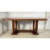 ANTICO TAVOLO PRANZO ART DECO LEGNO RADICA ANNI 40 OLD TABLE PRIMI 900 EPOCA